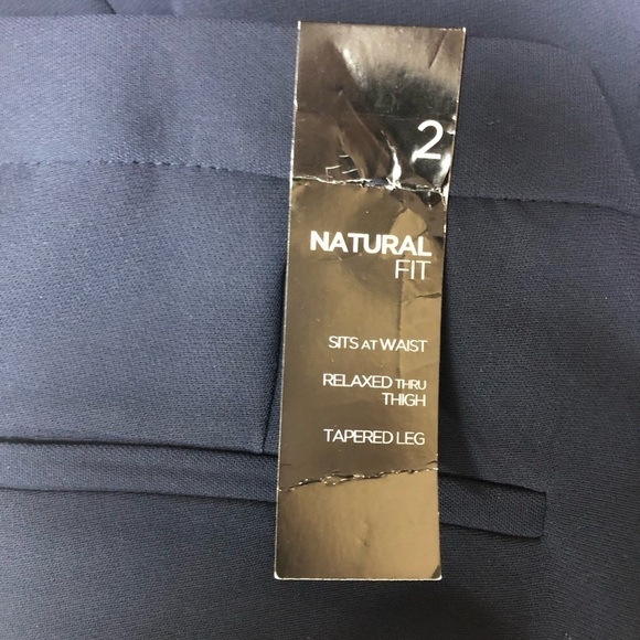Jones New York Collection Platinum Dark Blue Dress Pants Fully Lined Size 2 NWT - Picture 6 of 7